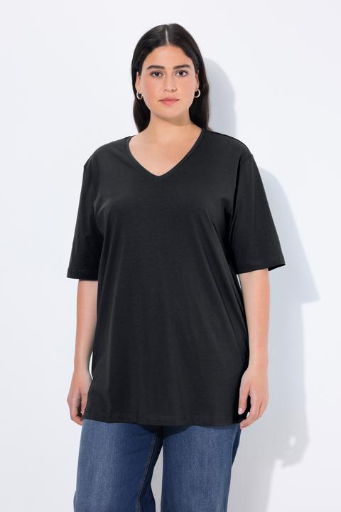 Produktbild Ulla Popken T-Shirt, V-Ausschnitt, Relaxed, Halbarm (50, 52)