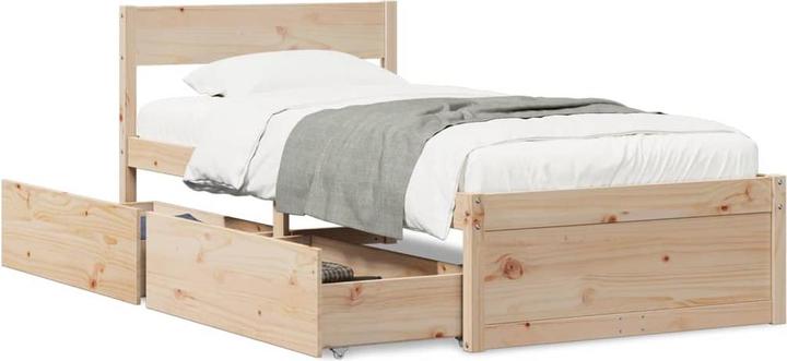 Actual product image vidaXL Bettgestell (100 x 200 cm)