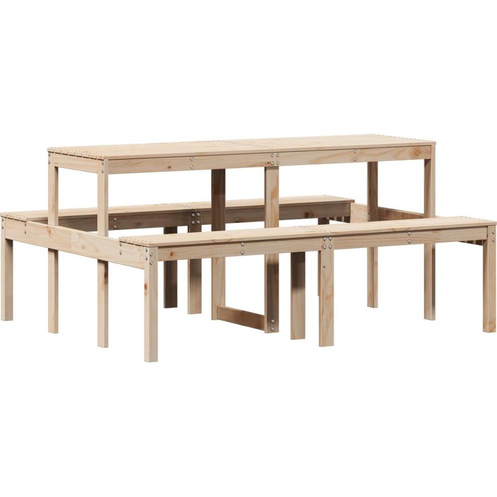 VidaXL, Gartentisch + Balkontisch, Picknicktisch (134 cm)