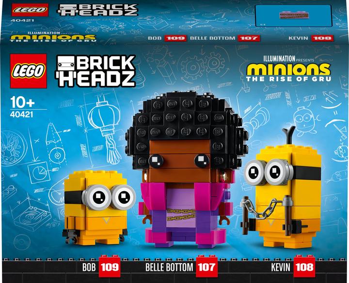 Image du produit LEGO Brick Headz - Belle Bottom, Kevin & Bob (40421, LEGO Brickheadz)