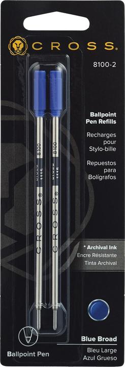 Produktbild Cross Kugelschreibermine 2ST blau (2 Stk., Blau, 1 mm)