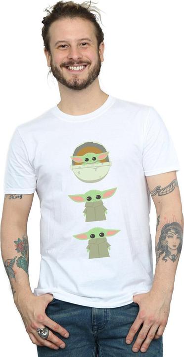 Immagine prodotto Star Wars The Mandalorian The Child Posing Maglietta Uomo (4XL)