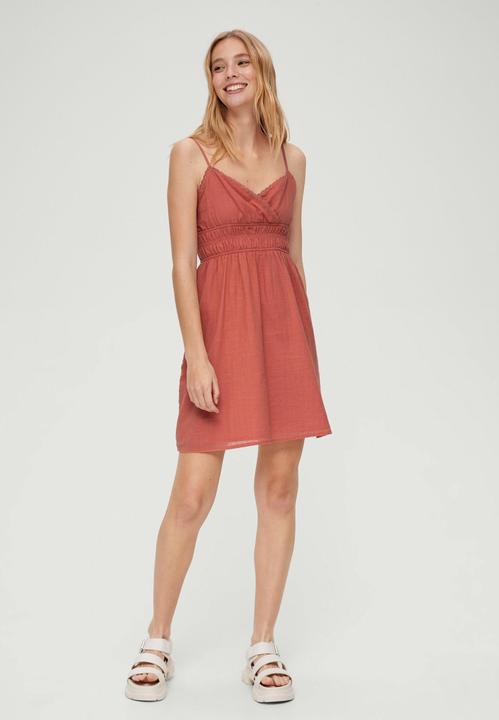 Produktbild s.Oliver Kleid Baumwollkleid mit Spitze (42)