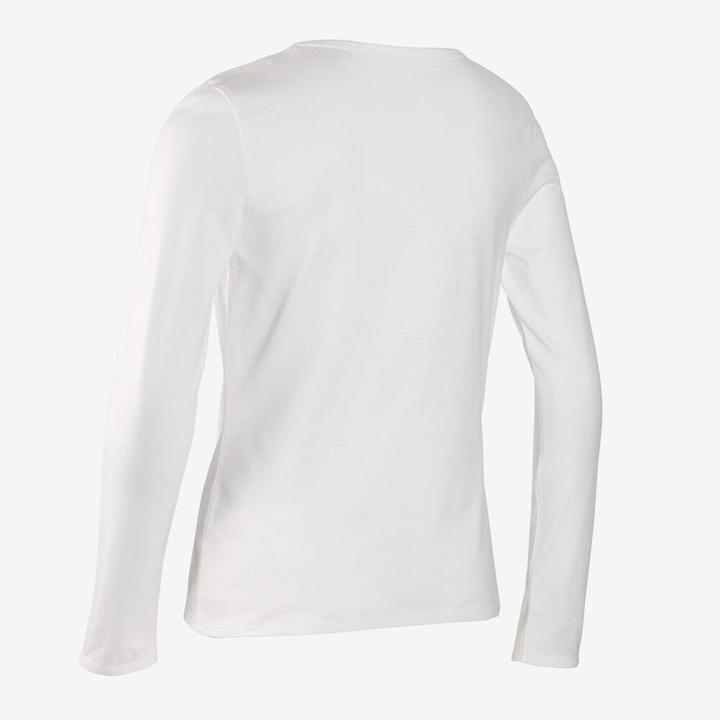 Produktbild Domyos Langarmshirt Basic Baumwolle Kinder (164, 176)