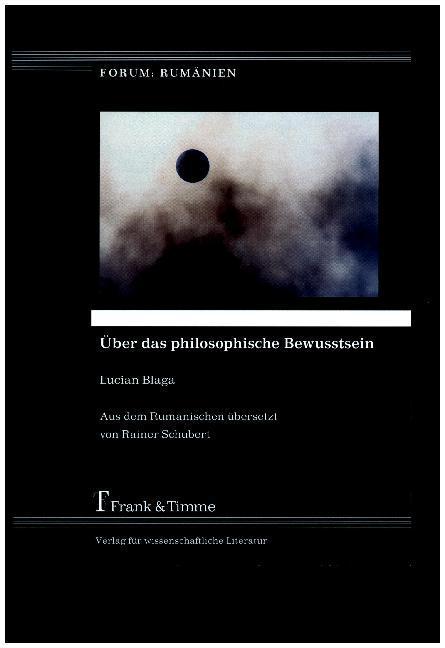 Produktbild Über das philosophische Bewusstsein (Deutsch, Lucian Blaga, 2016)