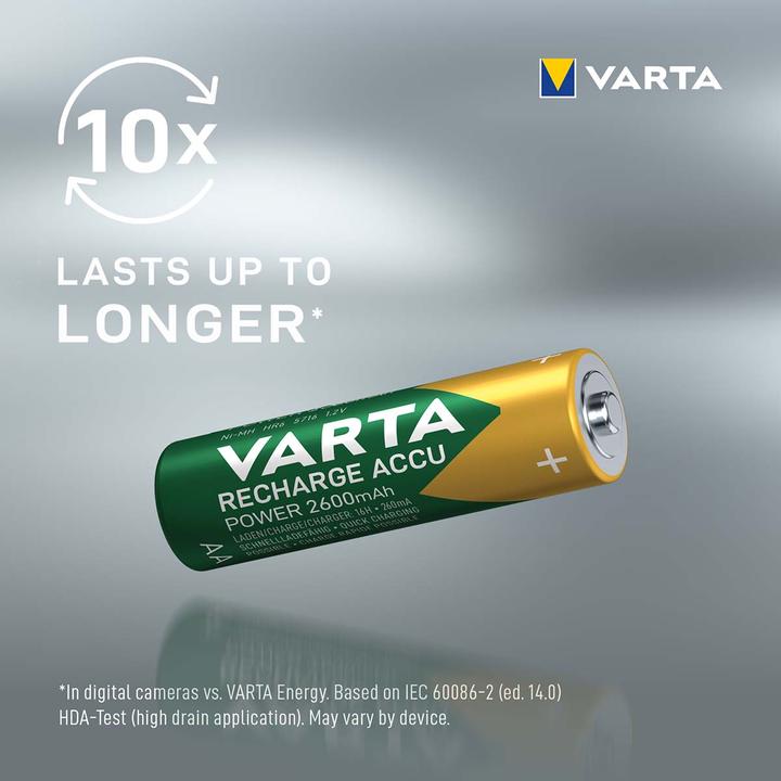 Actual product image Varta Recharge Accu Power (4 pcs., AA, 2600 mAh)