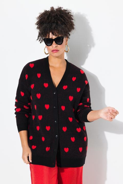 Immagine prodotto Miamoda Strickjacke, Classic Fit, Herzen (56)