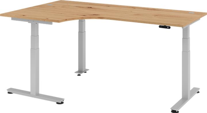 Hammerbacher Table d'angle assis-debout el.200x120cm 90°Asteich