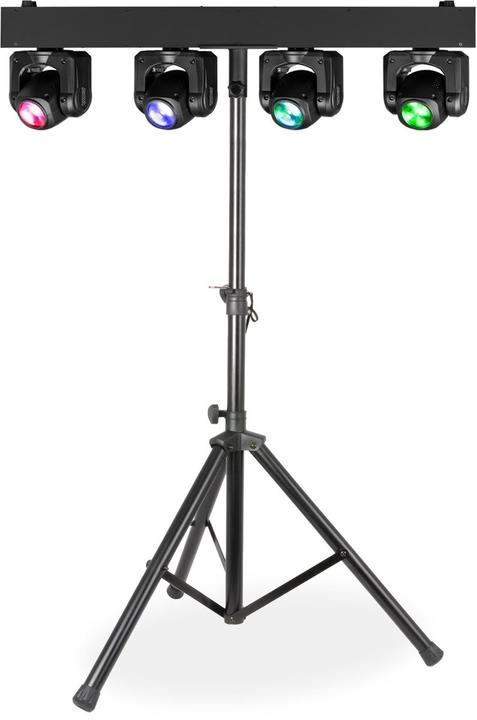 Produktbild BeamZ Panther Quatro Beam Bar - Set met moving head bar op statief - 4 RGBW moving (160 W, LED)