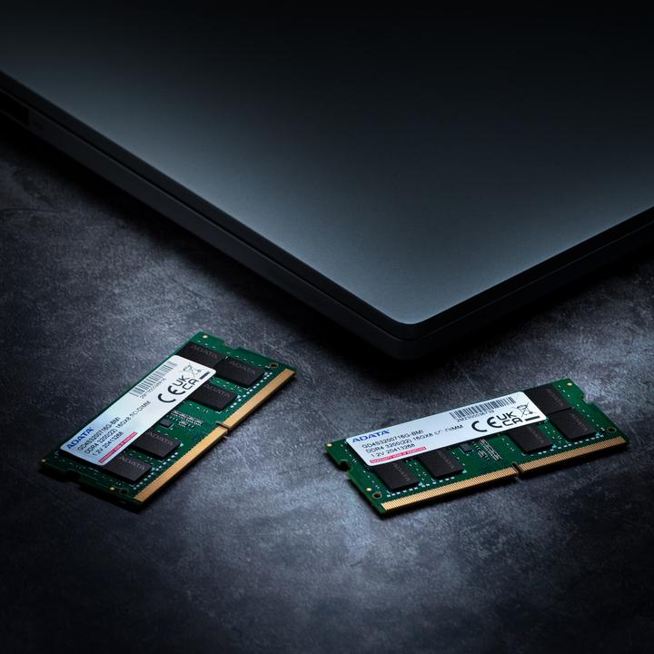 Produktbild Adata SO-DDR4 16GB 3200-22 Gold Single Tray (1 x 16GB, 3200 MHz, DDR4-RAM, SO-DIMM)