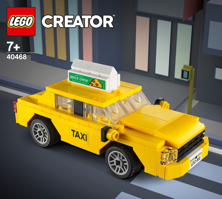 Actual product image LEGO Yellow Taxi (40468, LEGO Rare Sets)