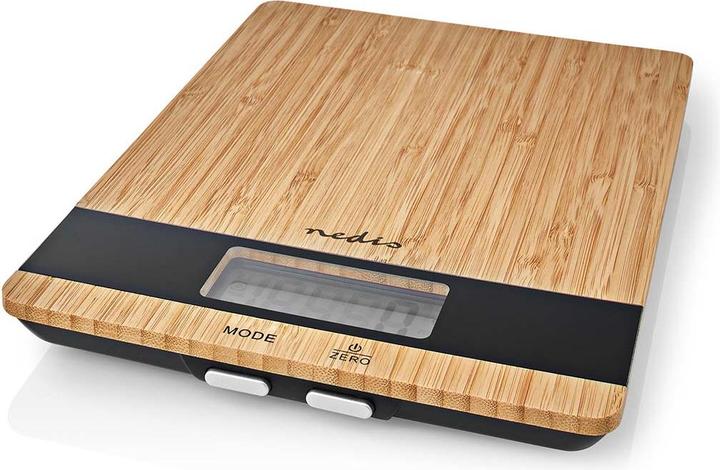 Nedis Kitchen Scales Digital Wood/Plastic Wood Wood