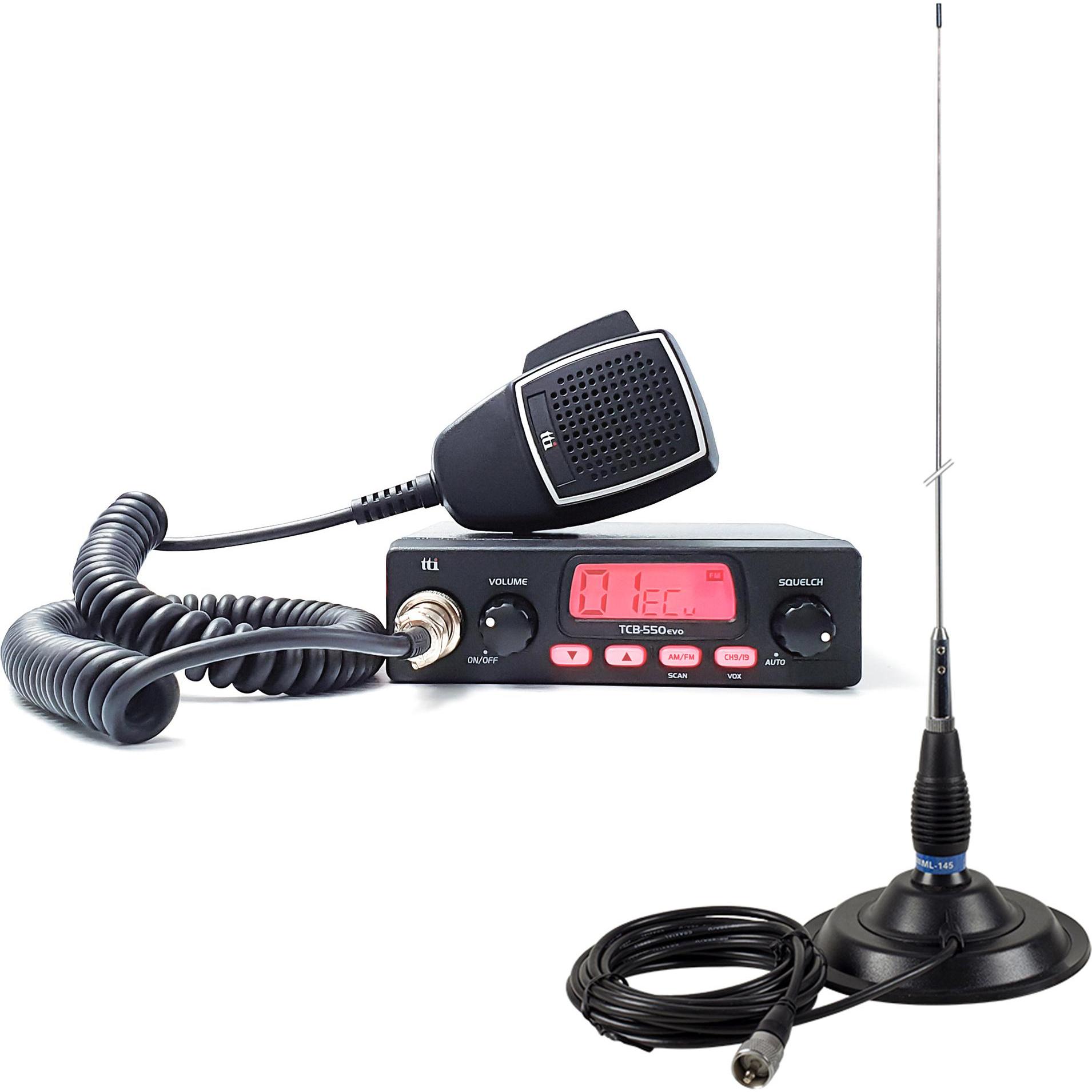 Thumbnail - Aim TTi CB TTi TCB-550 EVO Funkpaket + PNI ML145 Antenne mit Magnet, Walkie-Talkie Zubehör