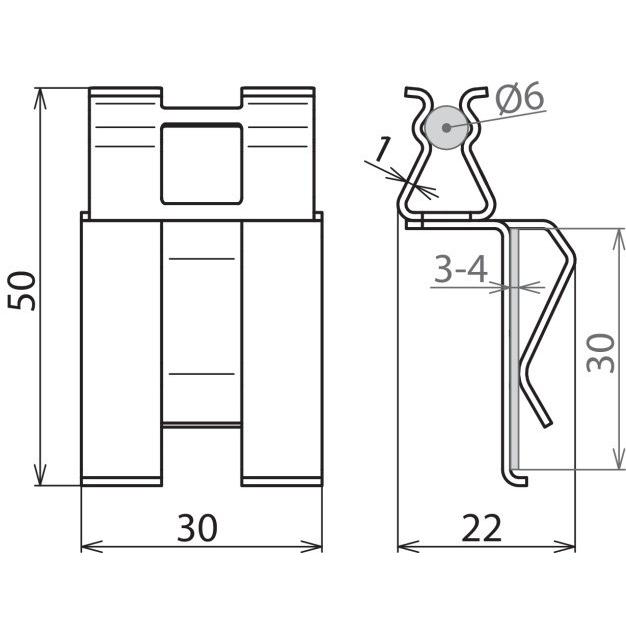 Thumbnail - Dehn 308140 - 22,4 g - Rack-Zubehör, Serverschrank Zubehör, Silber