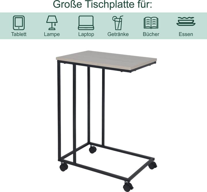 Image du produit Relaxdays Table d'appoint (50 x 35 x 68 cm)