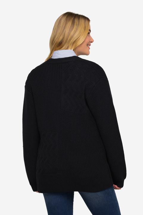 Image du produit Laurasøn Strickjacke, Patch-Look (XL)