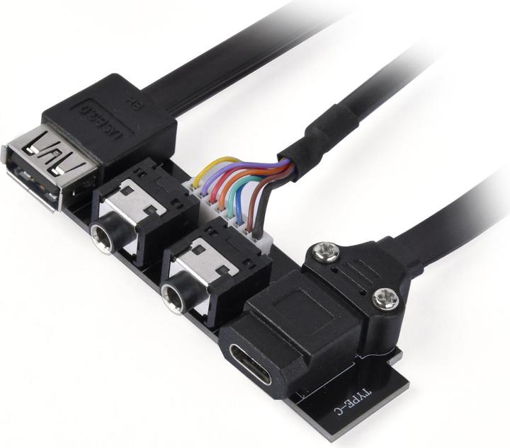 Produktbild Silverstone SST-G11313530-RT - USB Type C, USB3.1 Gen.2 Upgrade kit for chassis (0.80 m, USB 3.0, USB 3.1)