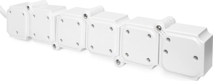 Image du produit Digitus Barrette flexible de 4 prises avec 2 ports USB et interrupteur (4 x, CEE 7/3, 1.60 m)