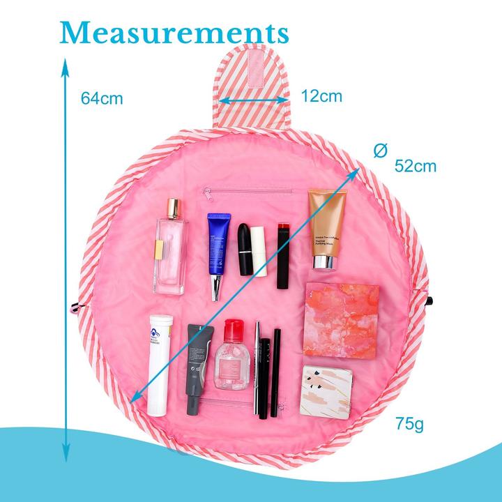 Productafbeelding Intirilife Cosmeticatasje in ROSA STRIPED