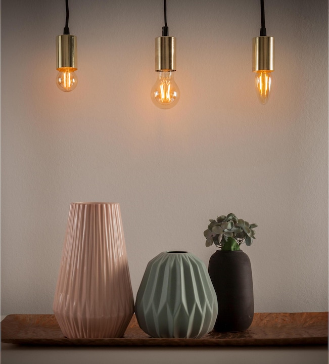 Produktbild Müller Licht LED Kerze Retro-Gold (E14, 2.20 W, 150 lm, 1 x, G)