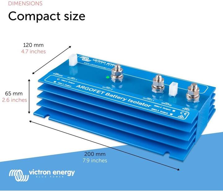 Immagine prodotto Victron Energy Argofet 100-2, 2 batterie da 100A