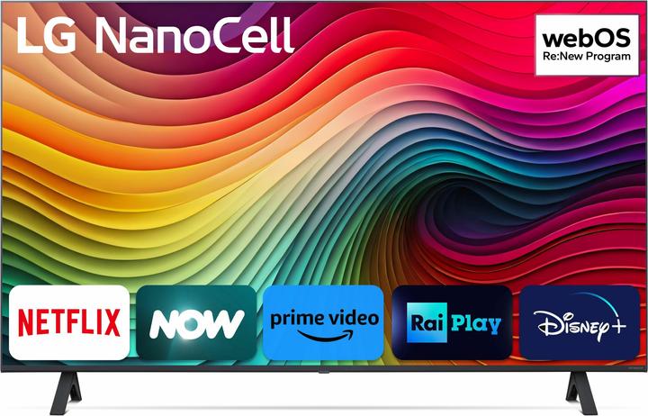 Immagine prodotto LG NanoCell 43" Serie NANO82 43NANO82T6B, TV 4K, 3 HDMI, SMART TV 2024 (43", NANO82, Nano-Cell, 4K, 2024)