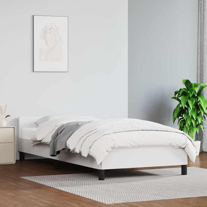 Actual product image vidaXL Bettgestell mit Kopfteil (90 x 190 cm)