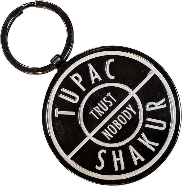 Actual product image Tupac Shakur Trust Nobody Keyring