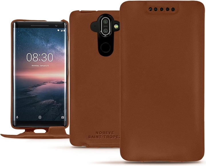Actual product image Noreve Leather cover vertical (Nokia 8 Sirocco)