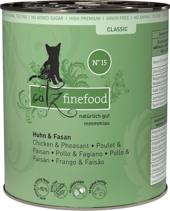 Produktbild Catz Finefood No.15 Huhn & Fasan (Adult, 1 Stk., 800 g)