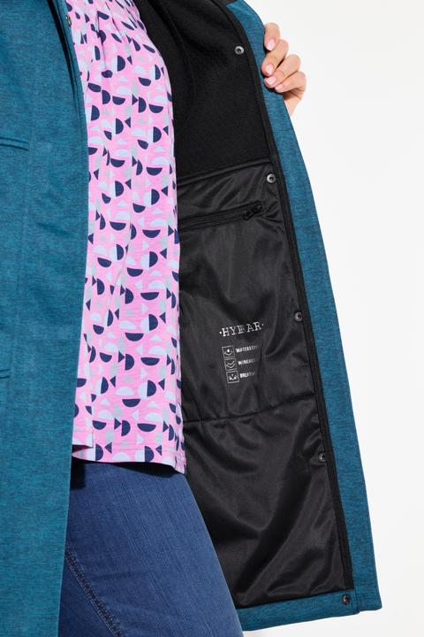 Produktbild Ulla Popken HYPRAR Softshelljacke, wasserabweisend, 2-Wege-Reissverschluss Kapuze (46, 48)
