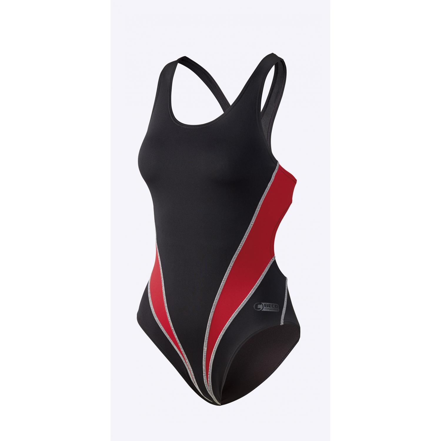 Beco, Badeanzug, Beermann GmbH Schwimmanzug Standard rot/schwarz 36, Rot, (36)