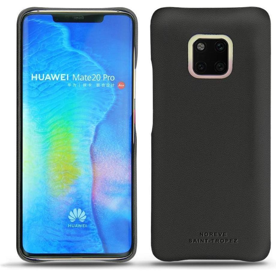 Noreve Lederschutzhülle (Huawei Mate 20 Pro), Smartphone Hülle, Schwarz
