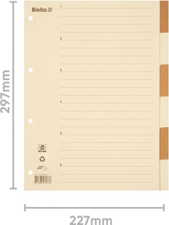 Actual product image Biella Register