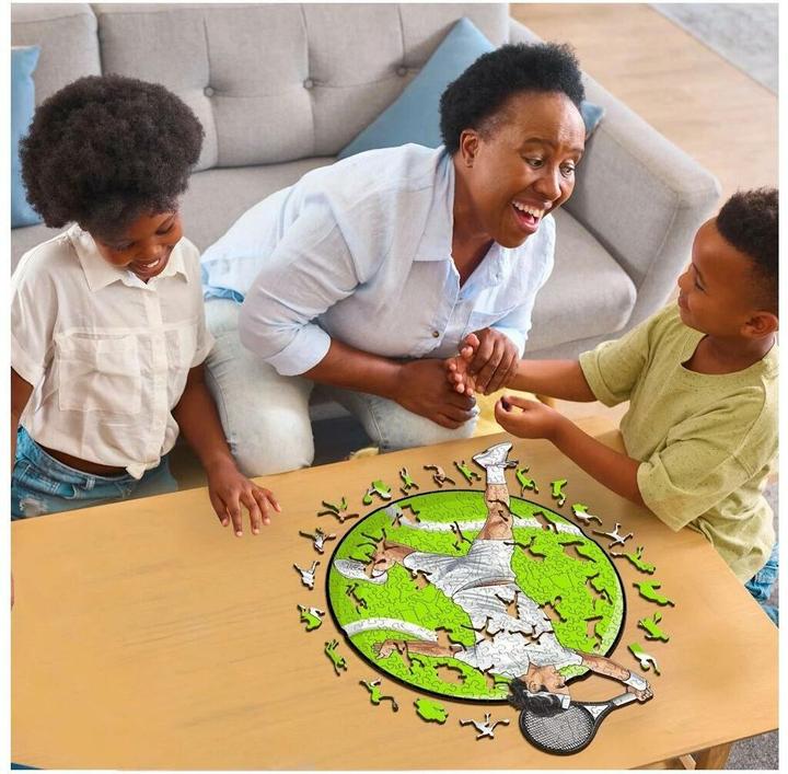 Actual product image Iconic Roger Federer - Tennis - Wooden Puzzle Size S (150 pieces) (150 pieces)