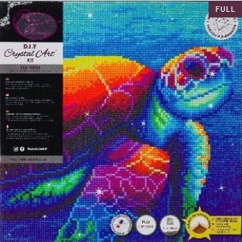 Produktbild Craft Buddy Regenbogen Schildkröte Crystal Art Kit