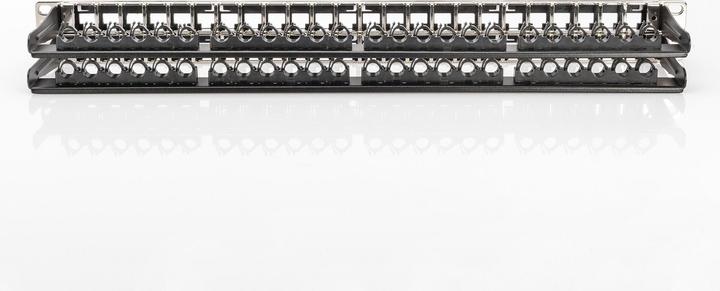 Produktbild Digitus Patch Panel Gehaeuse 1HE fuer Keystone Module 48-Port 48,3cm 19Zoll schwarz RAL 9005