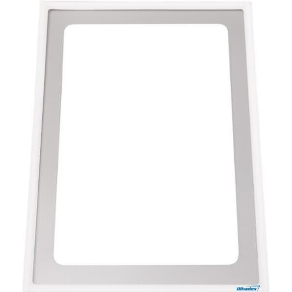 Ultradex, Mappe, Infotasche mit Ausschnitt A4 hoch BxH 225x312mm selbstklebend VE=1 Stück weiss (A4, 1 x)