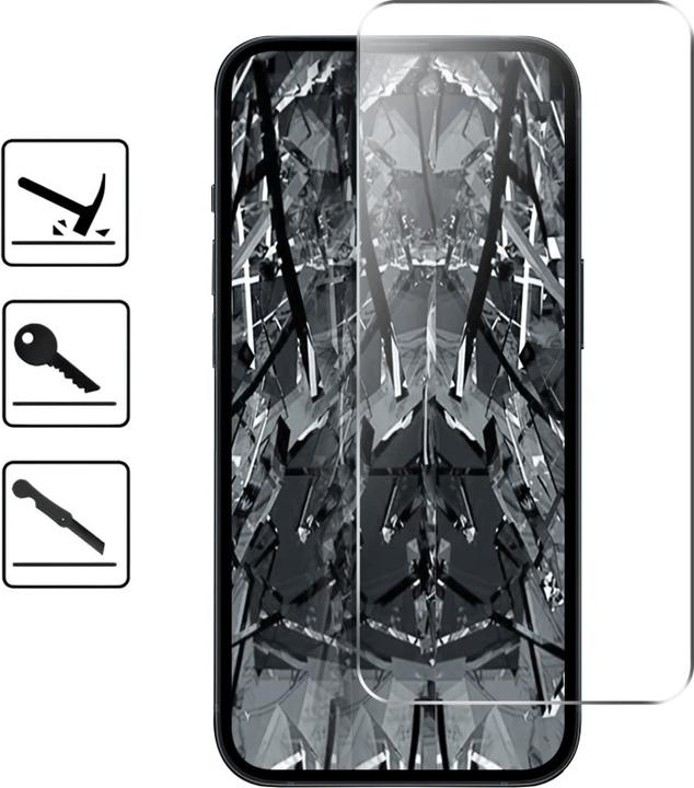 Actual product image Cover-Discount iPhone 15 Pro - 2 Stk. Panzerglas Display (2 Piece, Apple iPhone 15 Pro)