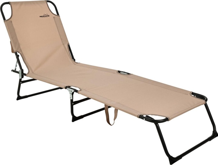 Produktbild H & S Collection Dreibein Sonnenliege, klappbar, beige (187 cm)