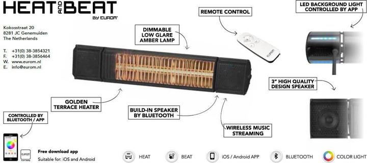 Produktbild Eurom HEAT and BEAT (2000 W)