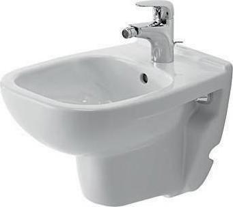Immagine prodotto Duravit Bidet a parete D-CODE COMPACT w ÜL HLB 350x480mm 1 foro per rubinetto bianco