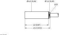 Produktbild Turck Sensor induktiv Bi1,5-EH6,5K-AP6X (Sensor)