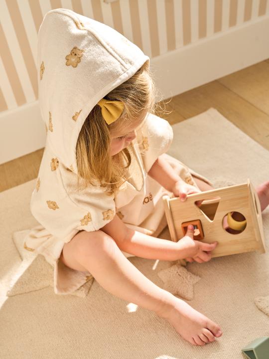 Actual product image Vertbaudet Baby Badeponcho KLEINER BÄR aus Recycling-Baumwolle