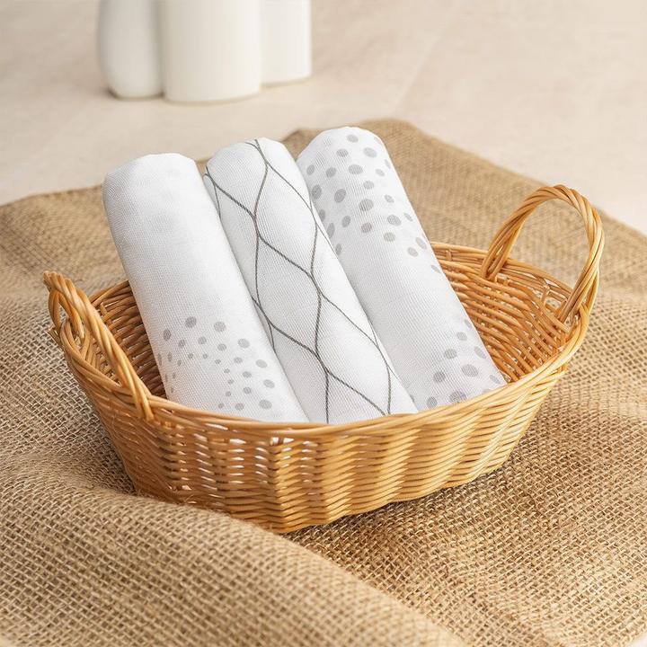 Image du produit Makian Couches en mousseline & langes en mousseline Couches en mousseline / langes en mousseline 3-pack 80 (80 cm, 80 cm)