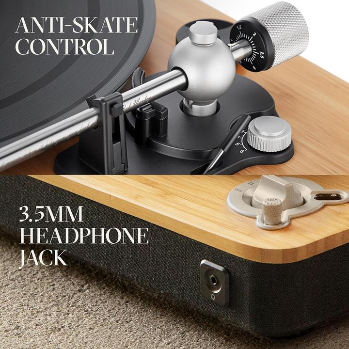 Produktbild House of Marley Drahtloser Plattenspieler mit Bluetooth, USB-Aufnahme und nachhaltiger Bauweise (Manuell)