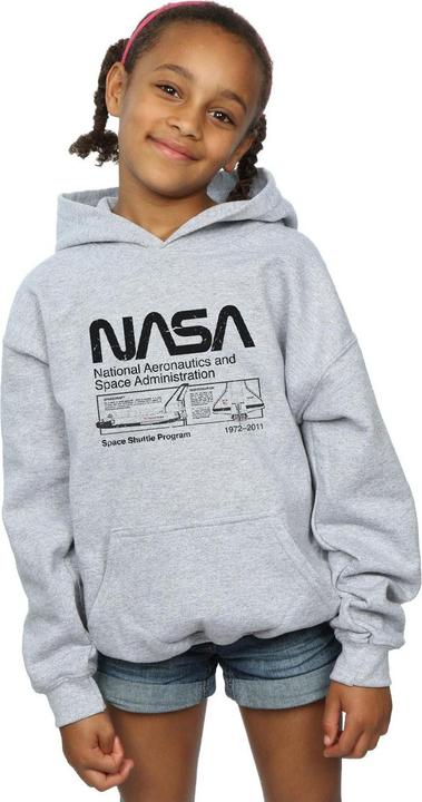 Immagine prodotto Nasa Classic Space Shuttle Felpa con Cappuccio Ragazze (128)