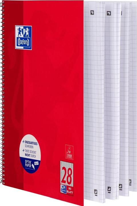 Produktbild Oxford SCHOOL - Collegeblock (A4, Kariert, Weicher Einband)