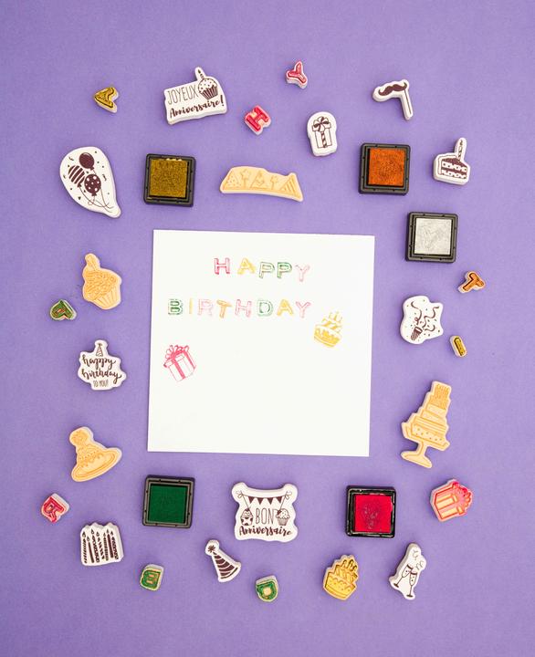 Produktbild I Am Creative Stempelset Happy Birthday