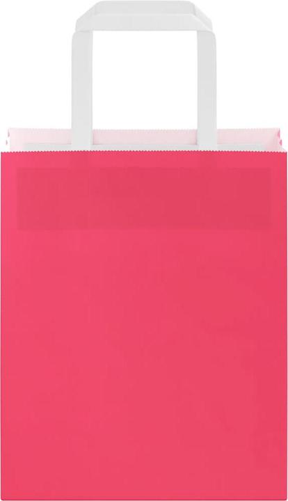 Actual product image VidaXL Kraft paper bags 50 pcs. with handle Pink 18x8x22 cm paper bag (Gift bag, 50 x)